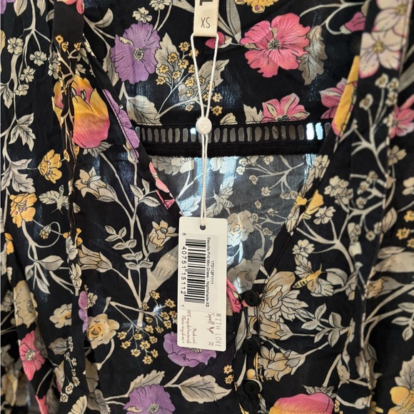 ✨Spell Gypsy Collective Sayulita Frill Mini Dress - Nightshade | Sz XS - Picture 6 of 6